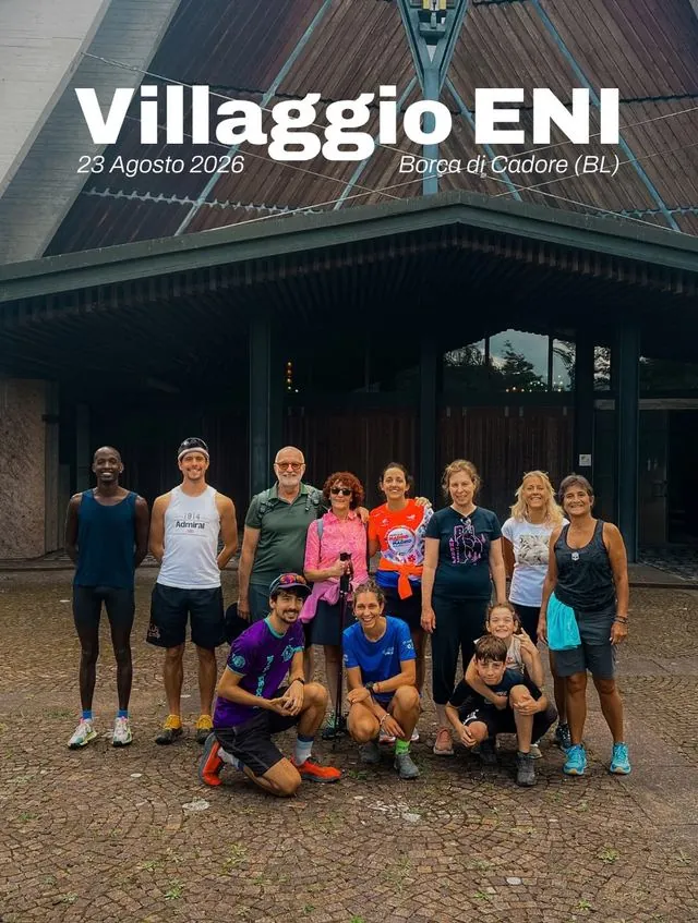 Post Instagram: Villaggio ENI, 23 agosto 2026, Borca di Cadore